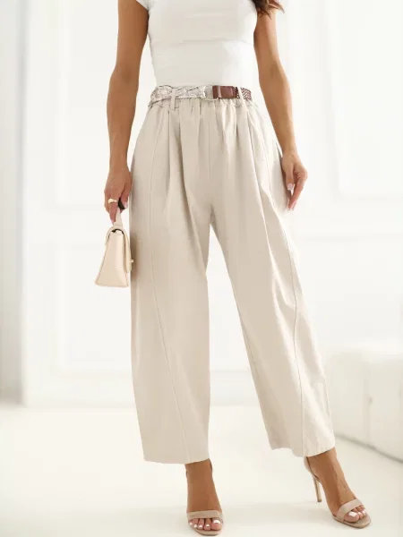 Pantaloni Italy Moda alb