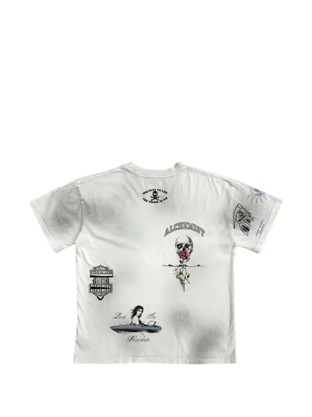Tricou Alchemist cu imagine alb