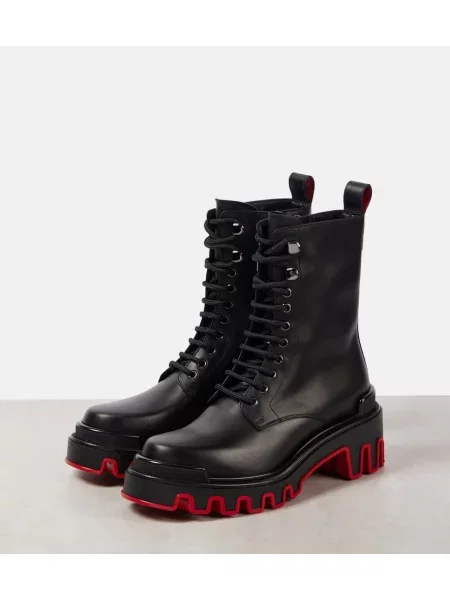 Botine Christian Louboutin din piele negru