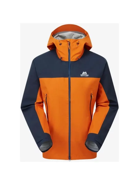 Kurtka z kapturem Mountain Equipment Saltoro GORE-TEX pomarańczowo S czarna