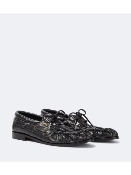 Pantofi loafer Saint Laurent din piele negru