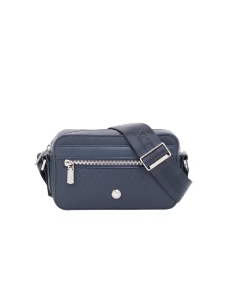 LACOSTE Geantă de umăr Lacoste Petit sac messenger Homme Langon Petit Piqué Marine' albastru