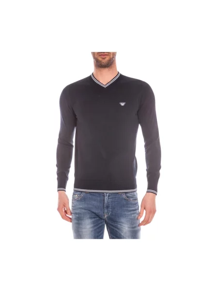 Sweter Armani Jeans niebieski