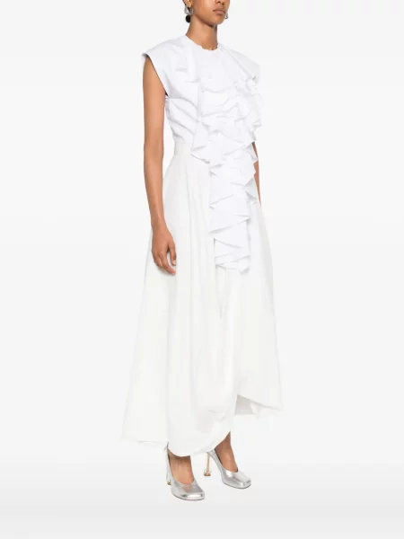 Top Viktor & Rolf z żabotem biały