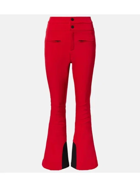 Jeździć na nartach spodnie dresowe Perfect Moment dzwony czerwone