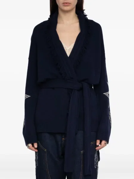 Палто Zadig&voltaire с ресни синьо