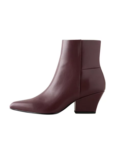 Next Botine Forever Comfort burgundy roșu