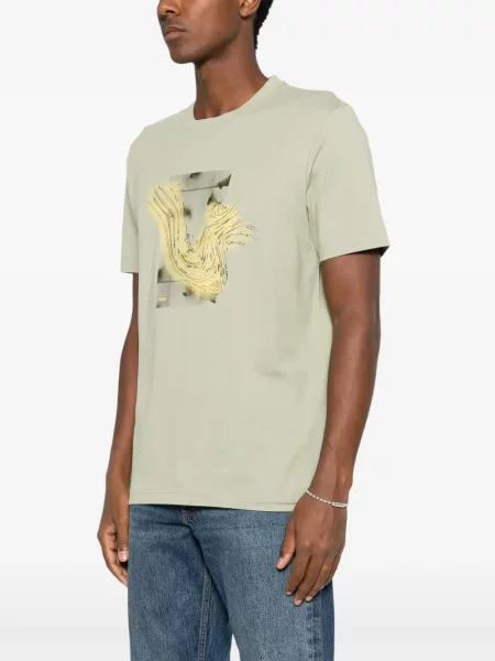 Tricou Boss cu imagine verde