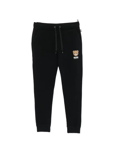 Ursuleț de pluș pantaloni Moschino alergare cu cordon negru