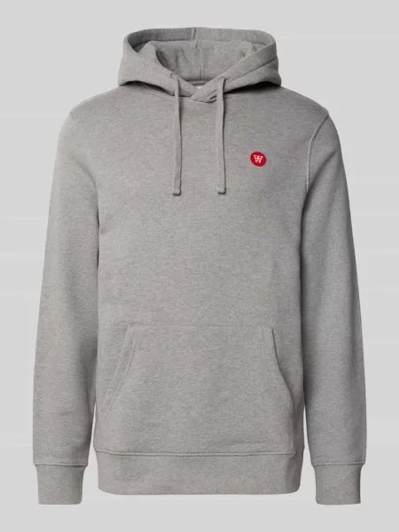 Bluza z kapturem i kieszenią kangurką model ‘Ash’ Wood Wood