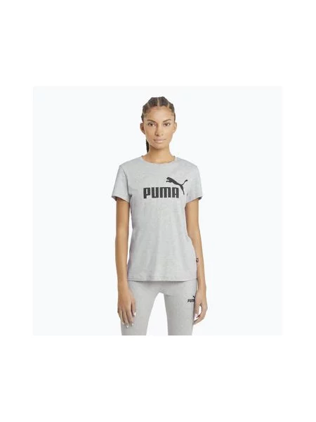 Футболка PUMA ESS Logo light gray heather
