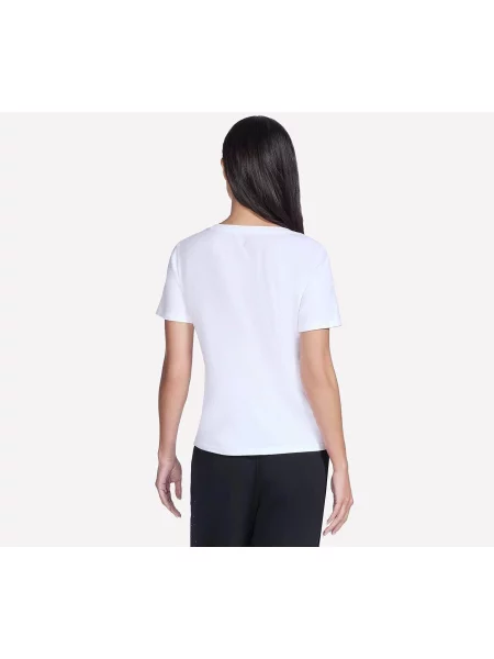 Koszulka Skechers Pima V Neck Tee biała