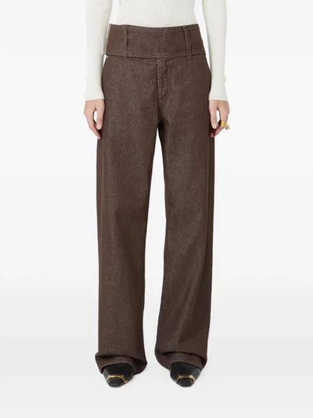 Blugi cu picior larg Max Mara maro