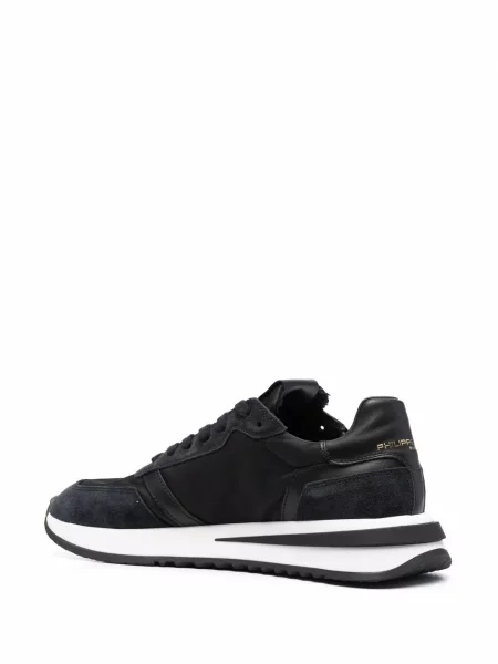 Sneakersy Philippe Model Paris sznurowane koronkowe czarne
