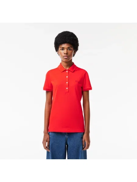 Lacoste поло Slim Fit червоне