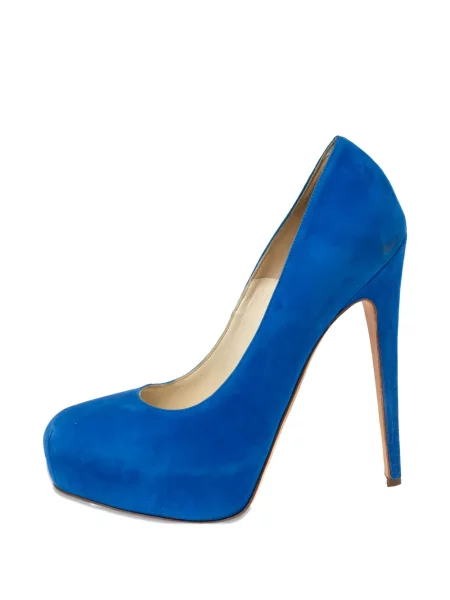 Pantofi cu toc Brian Atwood din piele de căprioară albastru