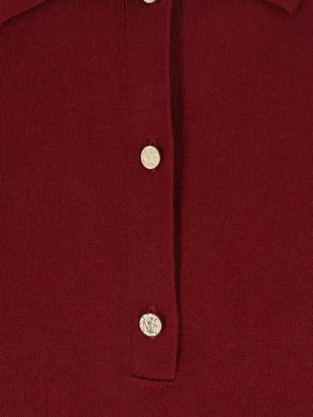 Tricou polo 's Max Mara tricotate roșu