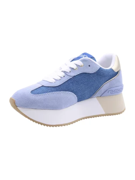 Liu Jo Obuwie Kobieta 37 EU Skóra Livo Sneakersy niebieski