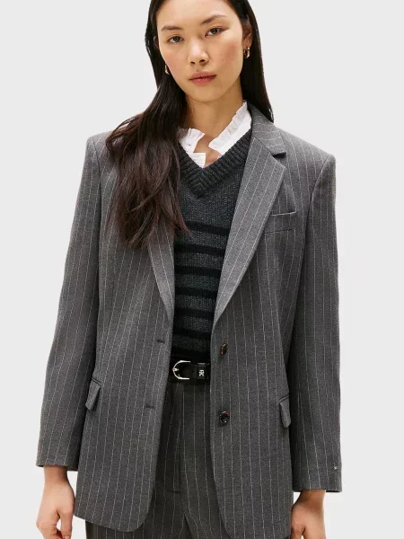 Смугастий піджак Tommy Hilfiger сірий