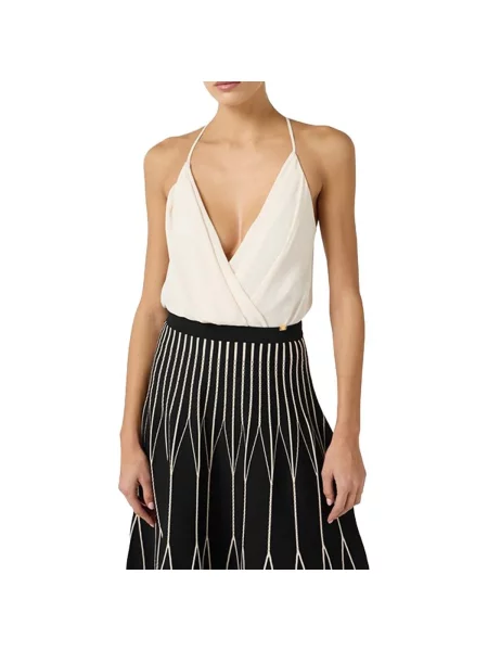 Top Elisabetta Franchi alb