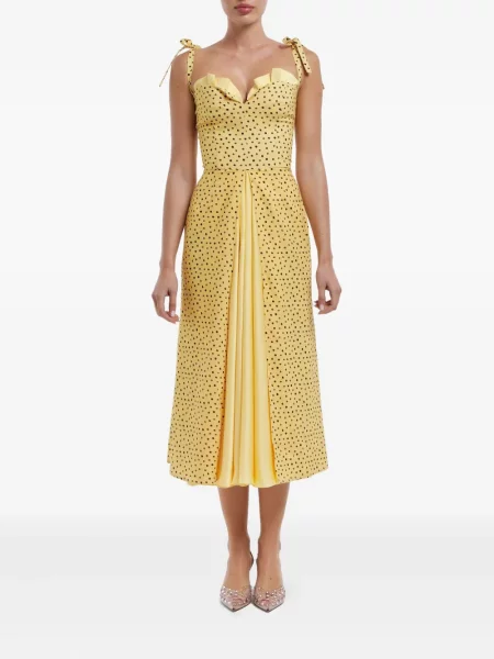 Rochie midi Post Meridiem galben