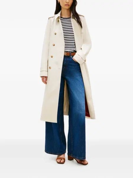 Trenci Tommy Hilfiger cu două rânduri de nasturi