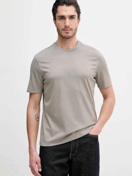 Emporio Armani tričko šedé