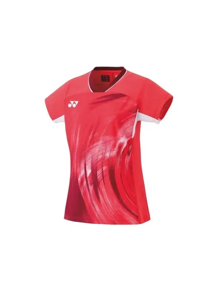 Tricou Yonex cu decolteu în U roșu