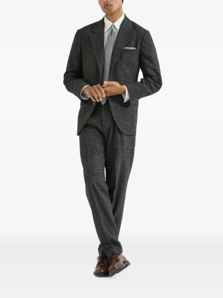 Pantaloni Brunello Cucinelli de lână gri