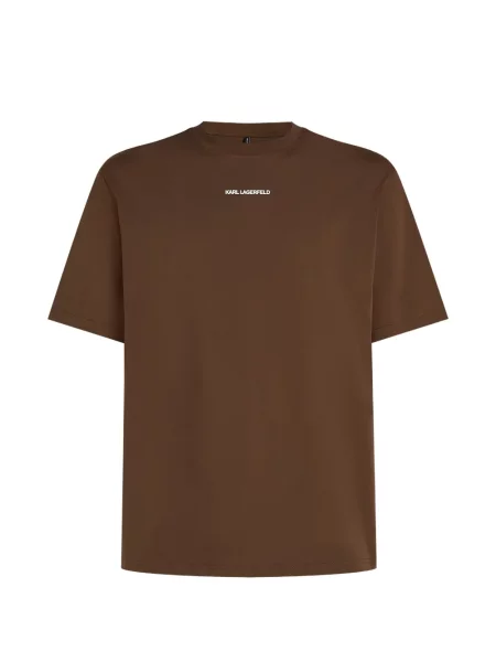 Tricou Karl Lagerfeld cu imagine maro