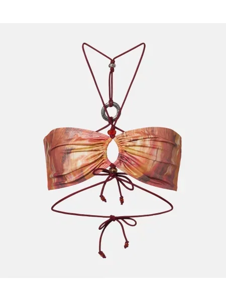 Top Isabel Marant cu imagine portocaliu