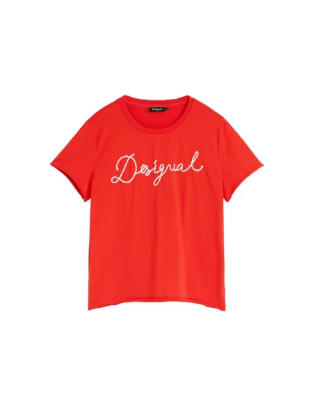 Desigual Tricou roșu alb