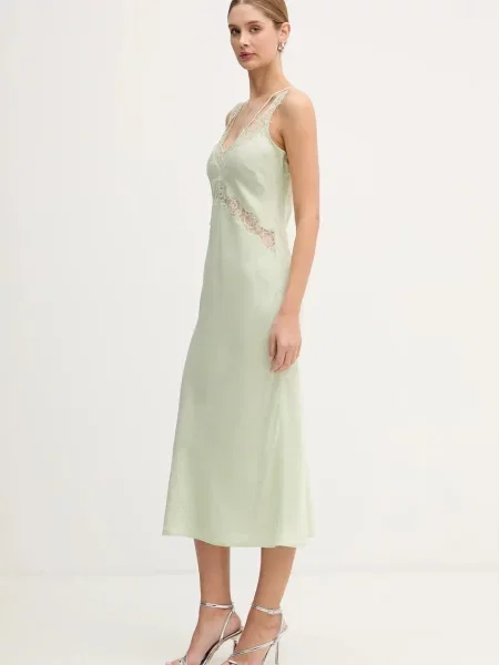 Pinko rochie verde