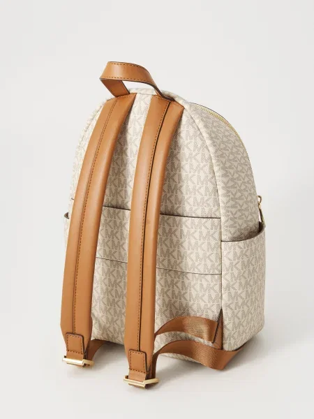 MICHAEL Michael Kors Rucsac maro cămilă / ecru / deschis / auriu bej