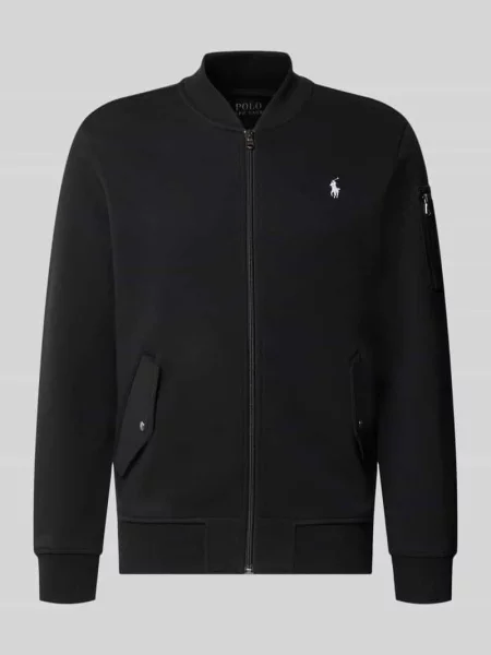 Bluza rozpinana o kroju regular fit z mieszanki bawełny Polo Ralph Lauren czarna
