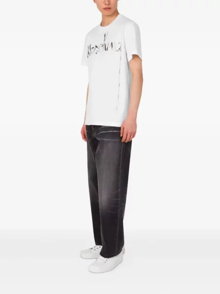 Tricou Moschino cu imagine alb