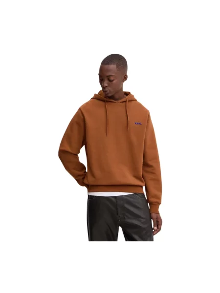 Bluza z kapturem A.p.c. brązowa