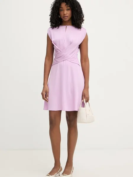 BOSS сукня з віскозою Devari