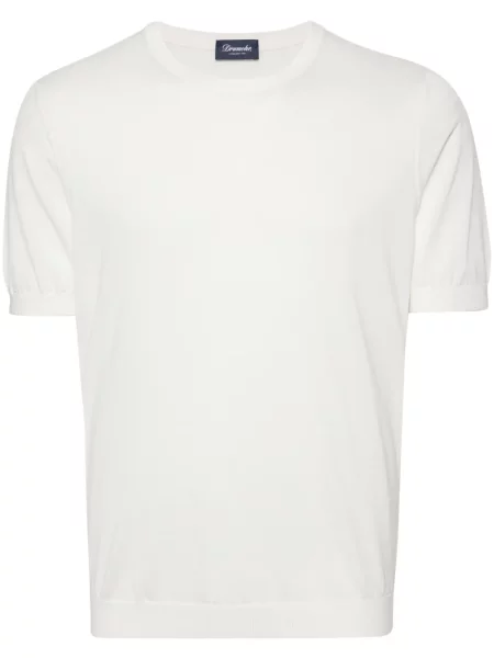 Tricou Drumohr tricotate alb