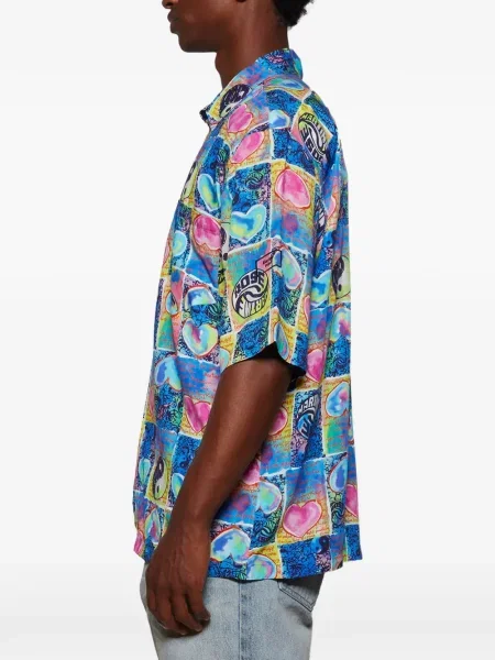 Риза Martine Rose със сърца синьо