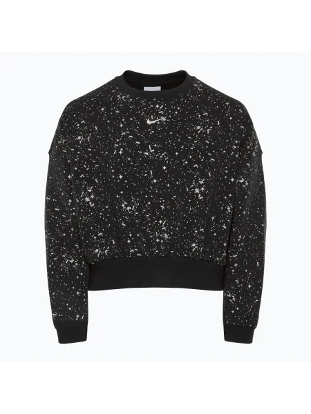 Bluză pentru copii Nike Sportswear Club Fleece black / metallic silver negru