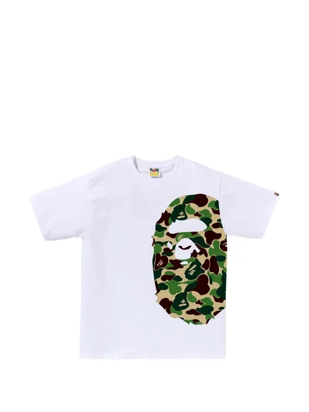 Tricou A Bathing Ape® cu imagine cu model camuflaj alb