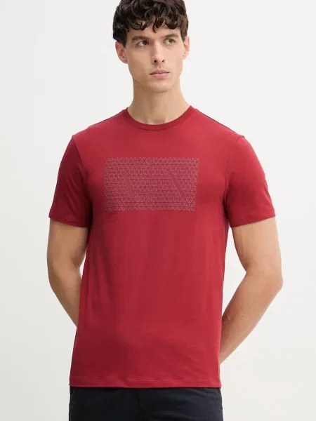 Armani Exchange tričko červené