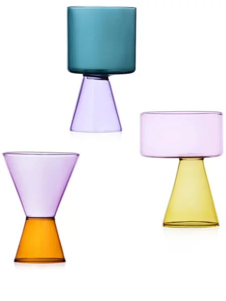 Ochelari de soare Ichendorf Milano cu imprimeu geometric violet