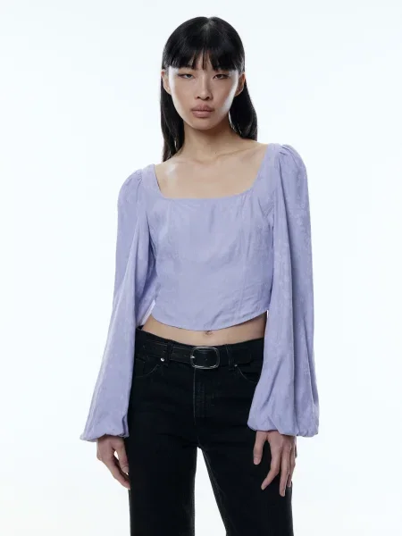 EDITED Top Kawai lila