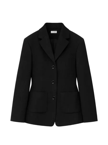 Sacou Loewe de lână cu un singur rând de nasturi negru