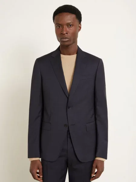 Zegna Garnitur O Kroju Extra Slim Fit blau granatowy