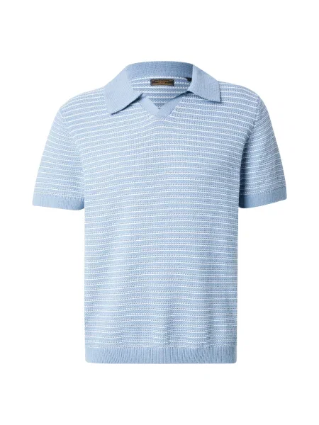 Jack & Jones Premium Pulover JPRBLUASHER albastru deschis alb