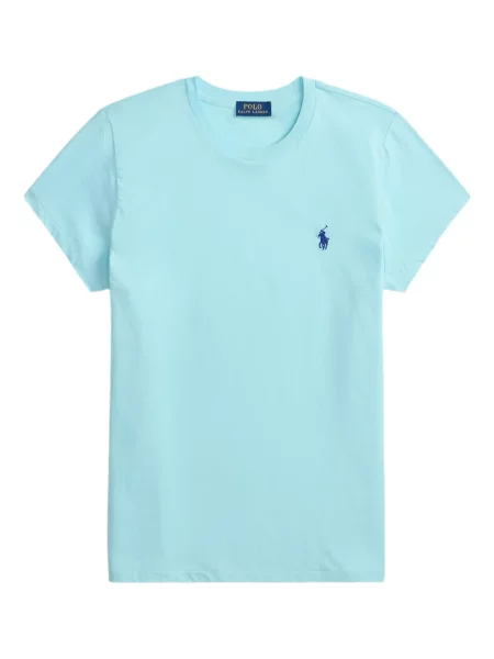 Dugo rebrasti s ovratnikom polo majica Polo Ralph Lauren plava