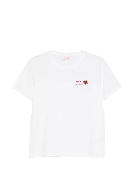 Scurt tricou Mc2 Saint Barth alb